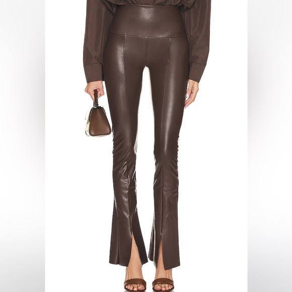 Norma Kamali Pants - NWT Norma Kamali Free People Spat Leggings in Chocolate